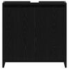 vidaXL Bathroom Cabinet Black Oak 60x33x61 cm Engineered Wood