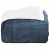 vidaXL Throw Blanket Navy Blue 130 x 150 cm Fleece