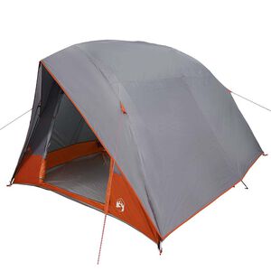 vidaXL Camping Tent Grey and Orange 275 x 230 x 140 cm Taffeta