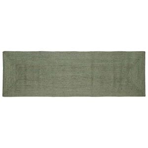 vidaXL Area Rugs Rectangular Olive Green 80 x 250 cm Jute