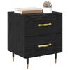 vidaXL Bedside Cabinet with Drawer 2 pcs Black Oak 40 x 35 x 47.5 cm