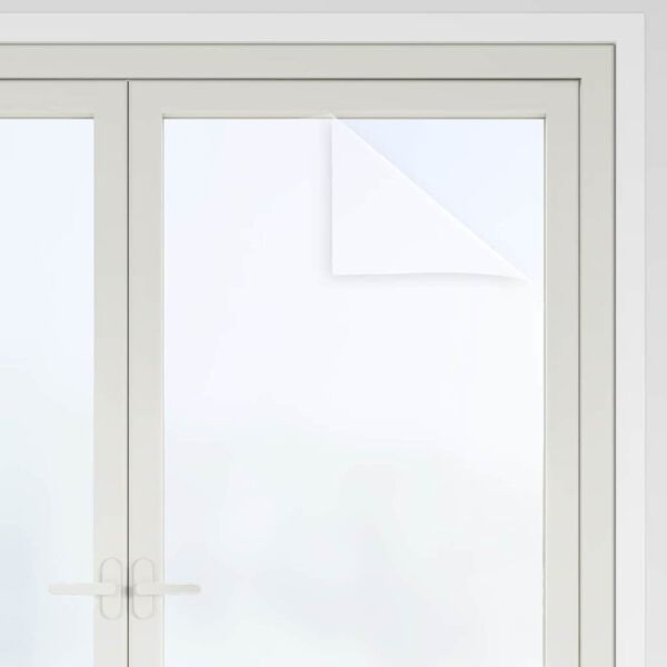 vidaXL Window Film Static Frosted White 90x500 cm PVC