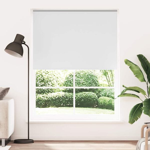 vidaXL Roller blind blackout 144.4x230 cm Fabric Width 140 cm white