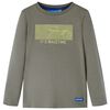 vidaXL Kids' T-shirt with Long Sleeves Khaki 92