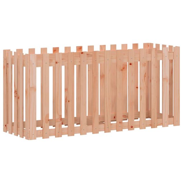 vidaXL Garden Raised Bed with Fence Design 150x50x70 cm Solid Wood Douglas