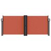 vidaXL Retractable Side Awning Terracotta 100x1000 cm
