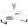 vidaXL Coffee Table White 90x49x45 cm Engineered Wood