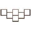vidaXL Wall Shelf Brown Oak 159x18x66 cm Engineered Wood