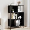 vidaXL Bookcase Black 72x28x109 cm Engineered Wood