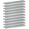 vidaXL Garden Cover Profile 10 pcs 100 x 20 x 5 cm Galvanised Steel