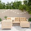 vidaXL 5 Piece Garden Sofa Set Solid Wood Pine