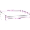 vidaXL Automatic Retractable Awning Anthracite and White 500x350 cm
