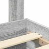 vidaXL Bed Frame with Drawer Grey Sonoma 120 x 190 cm Engineered Wood