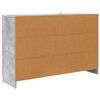 vidaXL Sideboard Concrete Grey 100 x 30 x 65.6 Engineered Wood