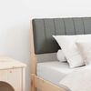 vidaXL Upholstered Headboard Dark Grey 75 cm Solid Pine Wood