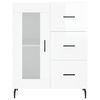 vidaXL Sideboard High Gloss White 69.5x34x90 cm Engineered Wood