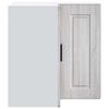 vidaXL Kitchen Wall Corner Cabinet "Porto" Grey Sonoma Engineered Wood