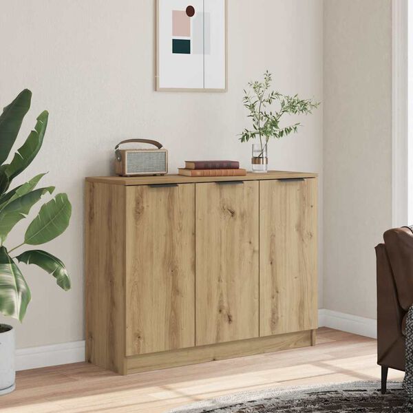 vidaXL Sideboard Artisan Oak 90.5x30x70 cm Engineered Wood