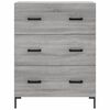 vidaXL Sideboard Grey Sonoma 69.5x34x90 cm Engineered Wood