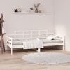 vidaXL Day Bed without Mattress White Solid Wood Pine 80x200 cm