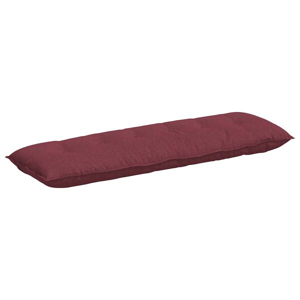 vidaXL Back Pillow Wine Red 160 x 19 x 50 cm Fabric
