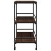 vidaXL Kitchen Trolley Brown Oak 100.5x50x105 cm Engineered Wood