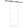 vidaXL Sliding Door ORKDAL 93 x 232 cm Solid Pine Wood and Glass
