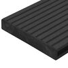 vidaXL Decking End Caps 10 pcs Black Plastic