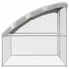 vidaXL Chicken Cage Silver 2 x 2 x 2 m Galvanised Steel