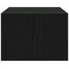 vidaXL TV Cabinet with LED Lights Black Oak 75x35.5x25 cm