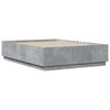 vidaXL Bed Frame without Mattress Concrete Grey 120x190 cm Small Double