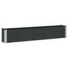 vidaXL Garden Raised Bed Black 200 x 30 x 36 cm WPC and Aluminium