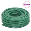 vidaXL Garden Hose with Fitting Set Green 0.75" 100 m PVC