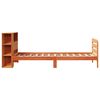 vidaXL Bed Frame without Mattress Wax Brown 75x190 cm Small Single Solid Wood Pine