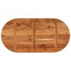 vidaXL Table Top 120x60x2.5 cm Oval Solid Wood Acacia