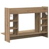 vidaXL Wall-Mounted Desk Artisan oak 105 x 48 x 75 cm Engineered wood