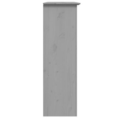 vidaXL Cabinet with Glass Doors BODO Grey Solid Wood Pine