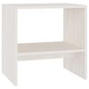 vidaXL Bedside Cabinet | White | Solid pinewood | Bedside Cabinet | Rectangular