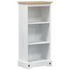 vidaXL Bookcase White 46 x 29 x 100 cm Solid Pine Wood