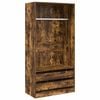 vidaXL Wardrobe | Smoked oak | Engineered wood | Compact | Wardrobe