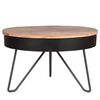 LABEL51 Coffee Table Saria 80x49 cm Black