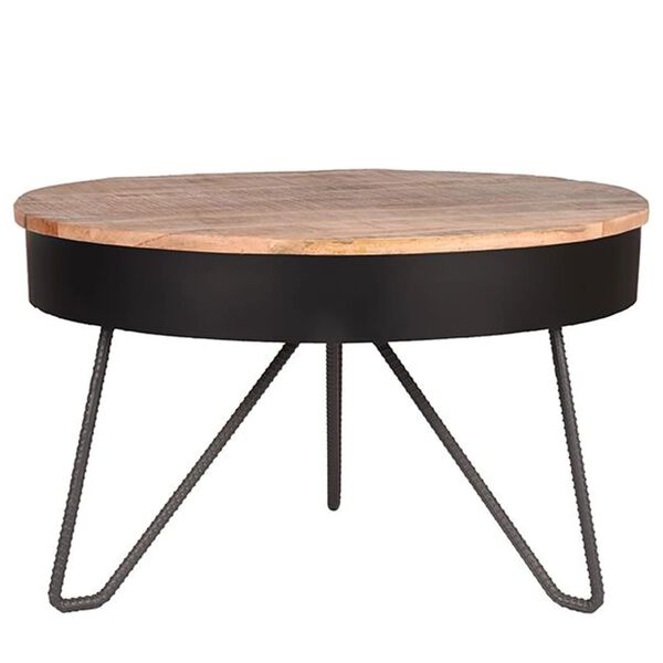 LABEL51 Coffee Table Saria 80x49 cm Black