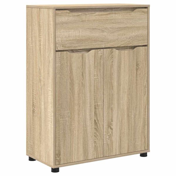 vidaXL Bathroom Cabinet with Drawer Sonoma Oak 72.5 x 36.5 x 100 cm