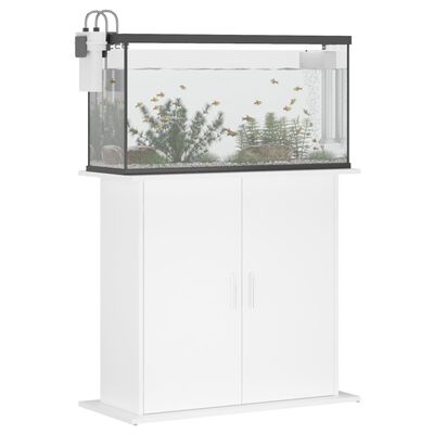 vidaXL Aquarium Stand White 81x36x73 cm Engineered Wood
