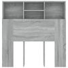 vidaXL Headboard Cabinet Grey Sonoma 100x19x103.5 cm