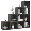 vidaXL 4 Piece TV Cabinet Set Grey Engineered Wood
