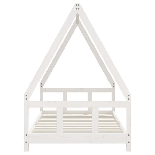 vidaXL Kids Bed Frame White 90x190 cm Solid Wood Pine