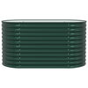 vidaXL Garden Raised Bed Green 160 x 80 x 81 cm Steel
