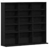 vidaXL CD Cabinet Black Oak 100x23x89.5 cm Engineered Wood