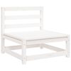 vidaXL 9 Piece Garden Sofa Set White Solid Wood Pine